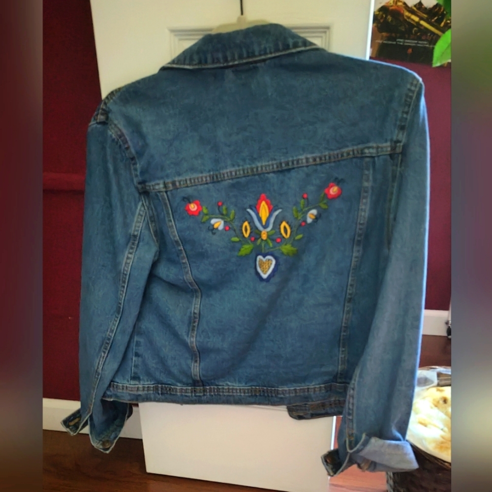 Embroidered Jean Jacket - Picture 3 of 3